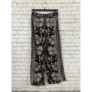 Alya Wide Leg Drawstring Cropped Pants‎ Womens Small Francesca's